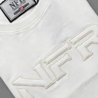 Camiseta Masculina NFR Monocromática Bordada – Off White - imagem 2