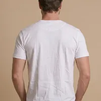 Camiseta Masculina NFR Monocromática Bordada – Off White - imagem 4