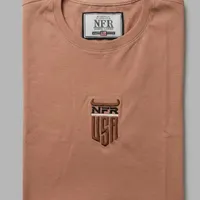 Camiseta Masculina NFR Shield Logo – Bege Rosé - imagem 2