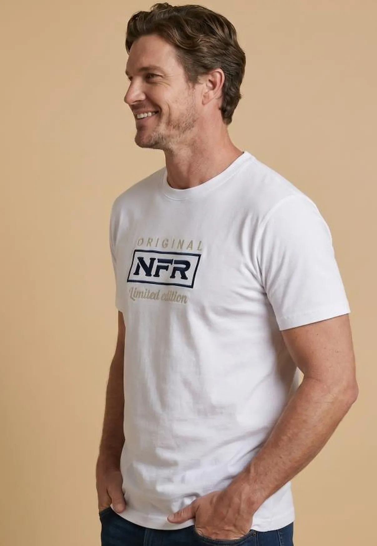 Camiseta Masculina NFR Original Limited Edition – Branca