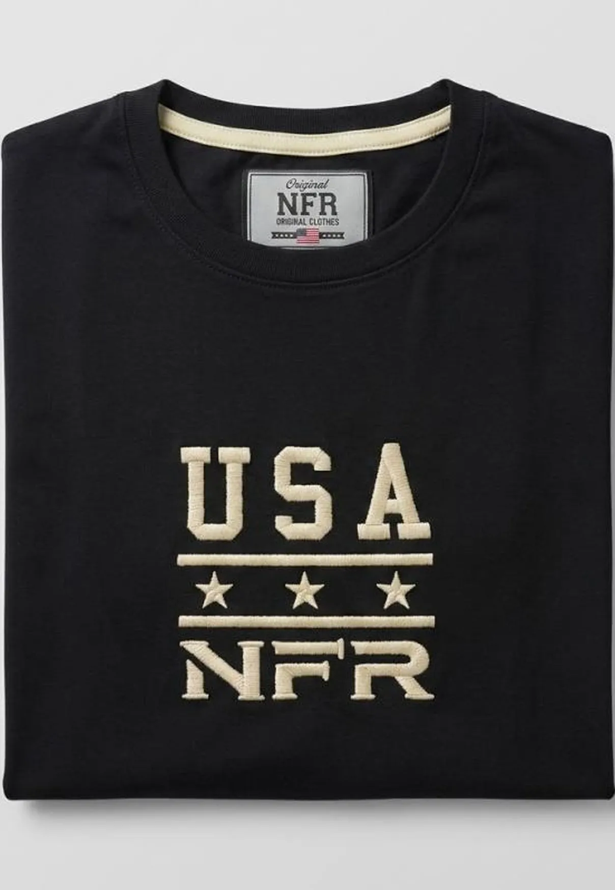 Camiseta Masculina NFR USA Heritage – Preta