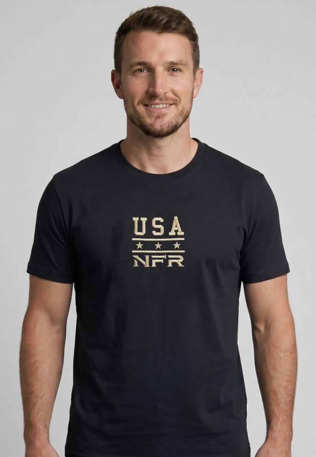 Camiseta Masculina NFR USA Heritage – Preta