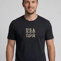 Camiseta Masculina NFR USA Heritage – Preta - imagem 1