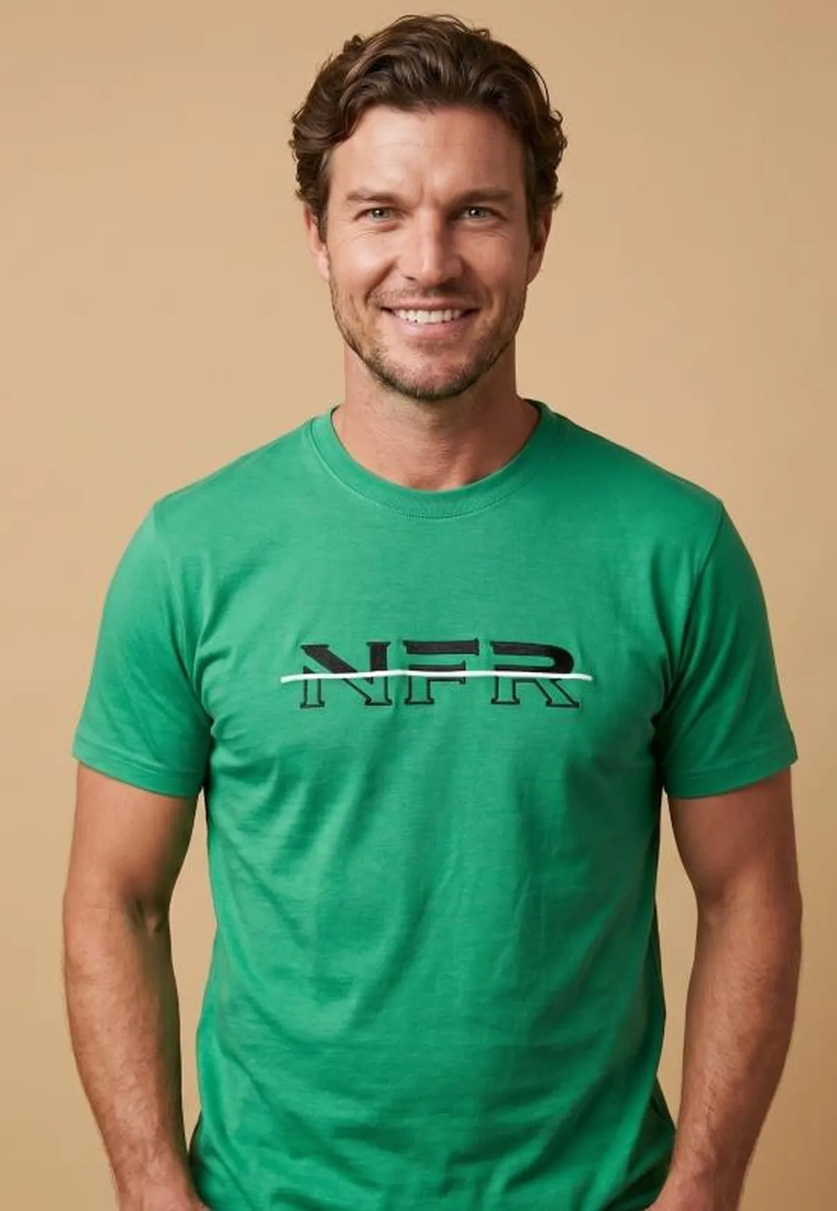 Camiseta Masculina NFR Signature Line – Verde