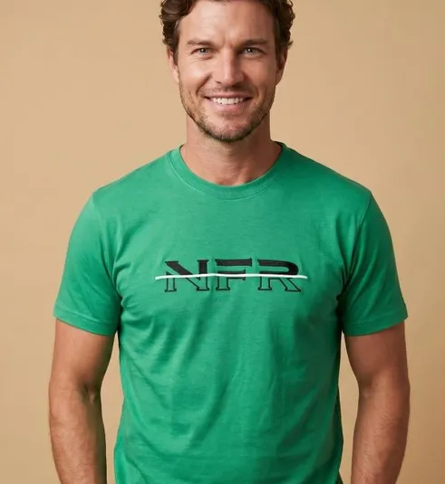 Camiseta Masculina NFR Signature Line – Verde