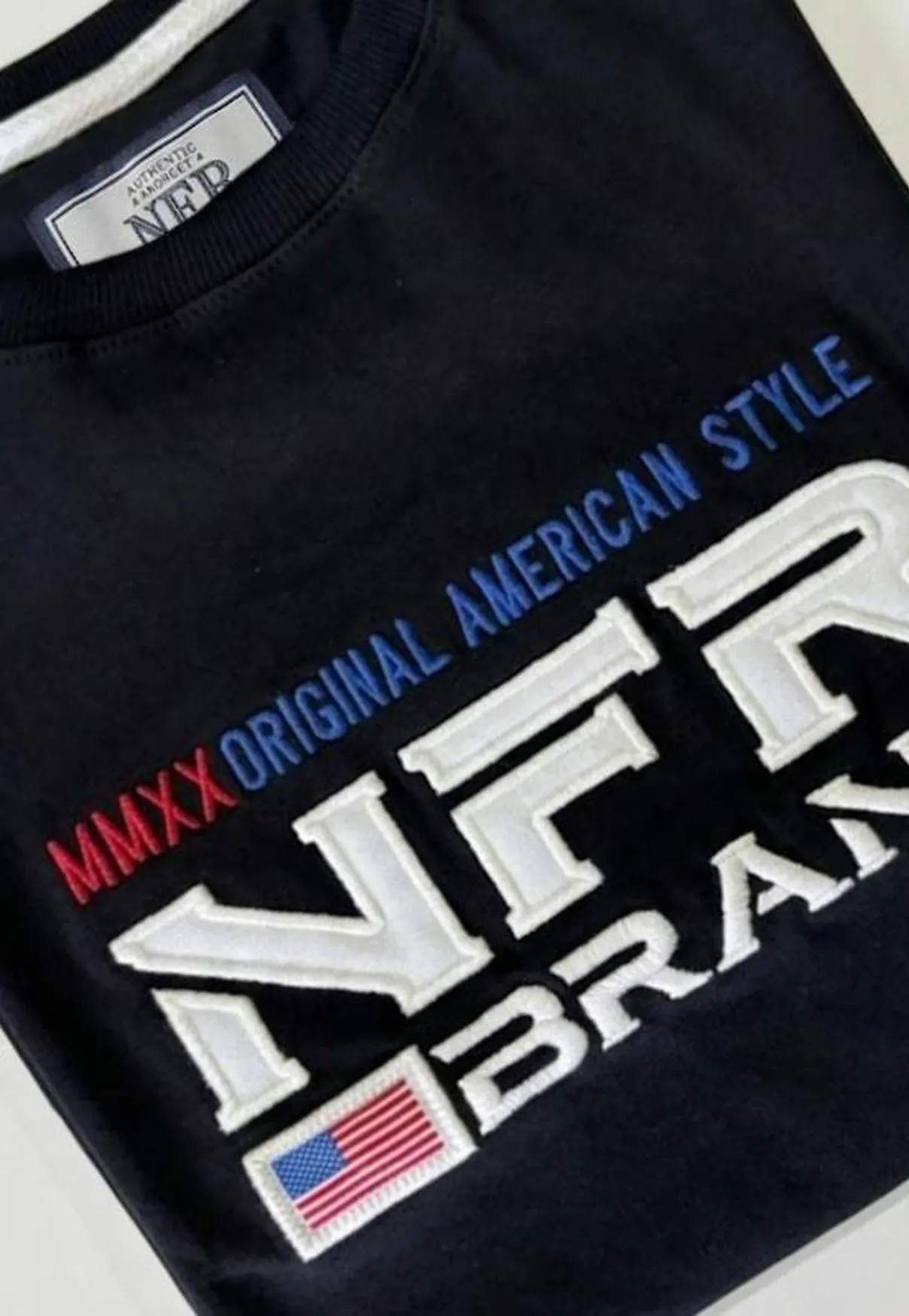 Camiseta Masculina NFR Brand Original American Style – Preta