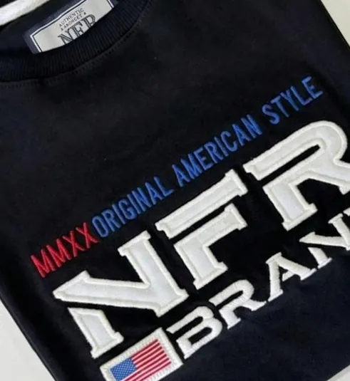 Camiseta Masculina NFR Brand Original American Style – Preta