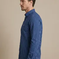 Camisa Masculina NFR Xadrez Micro Check – Azul - imagem 2