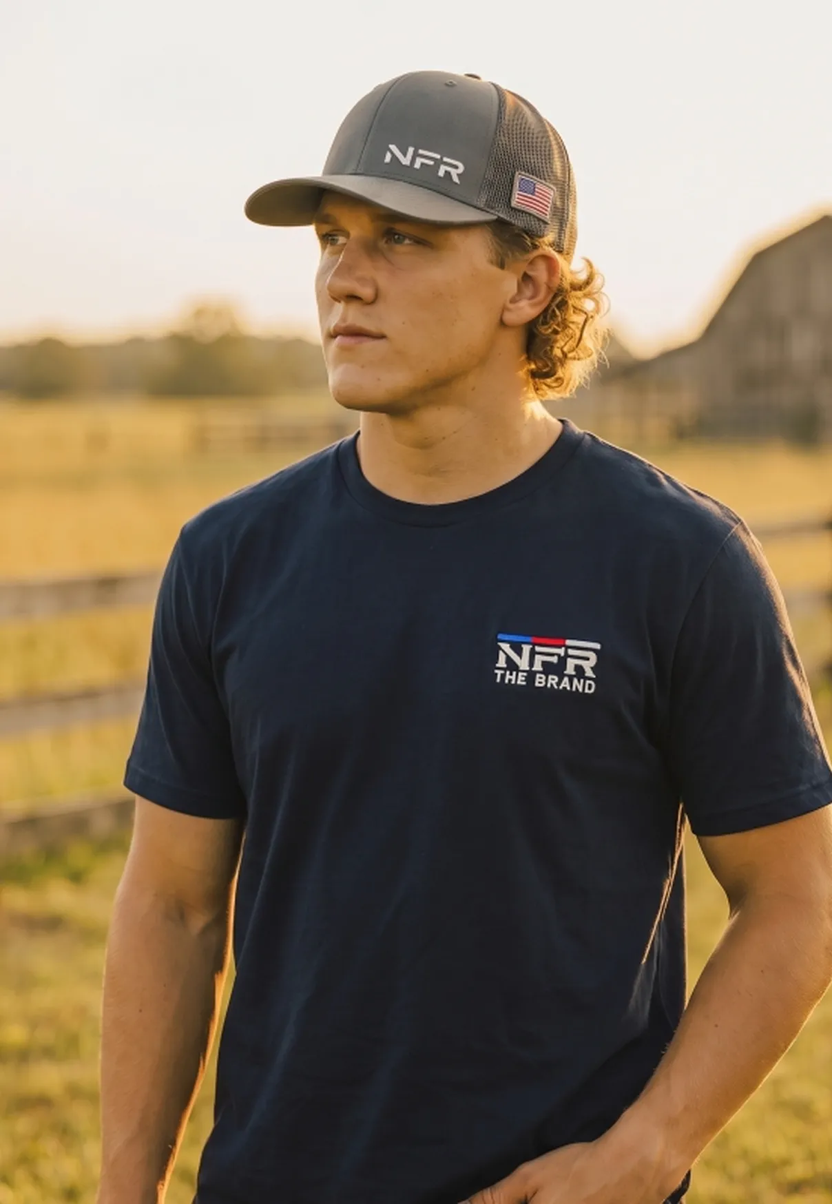 Camiseta Masculina NFR The Brand Marinho