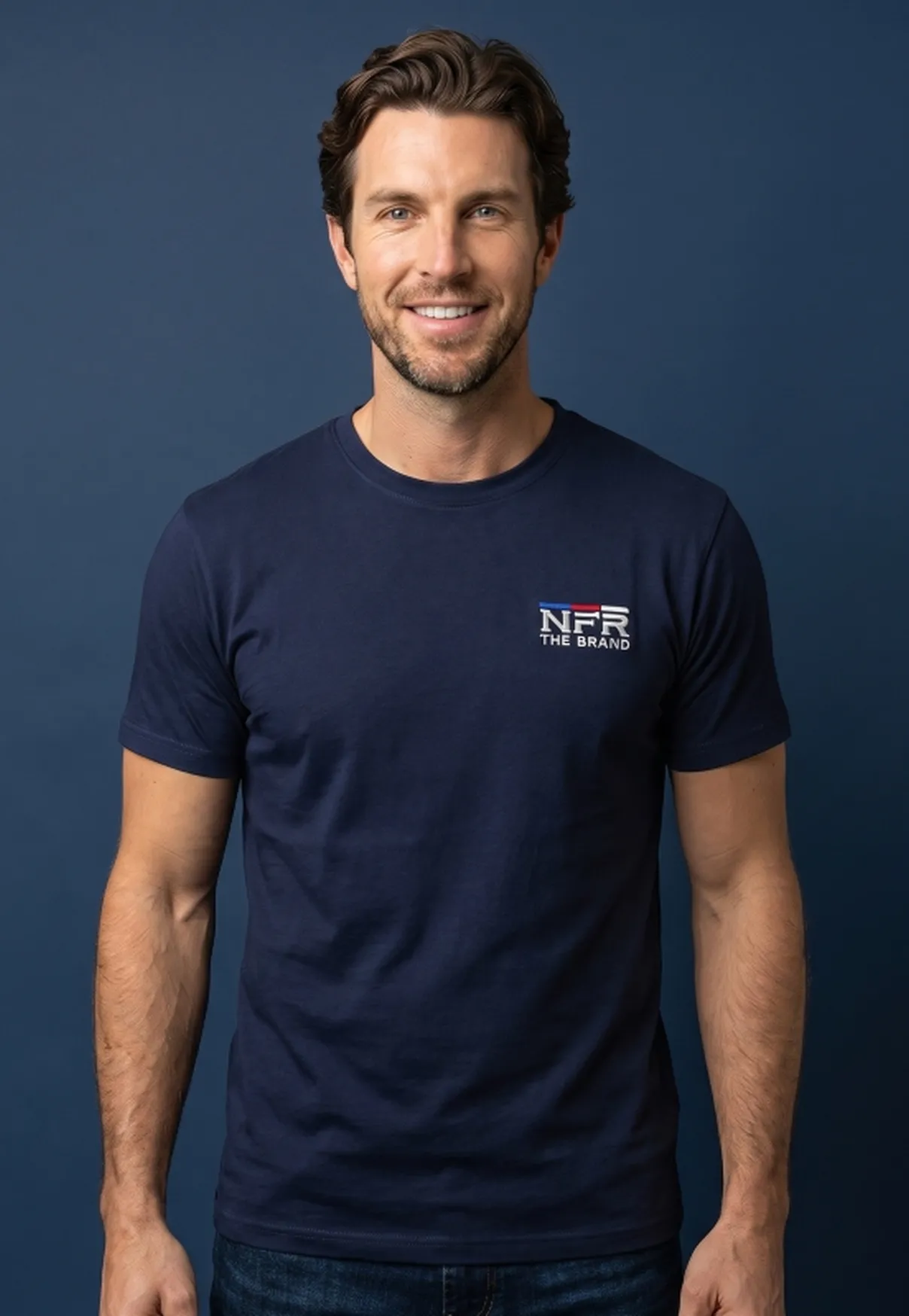 Camiseta Masculina NFR The Brand Marinho