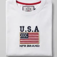 Camiseta Masculina NFR USA Branca - imagem 2