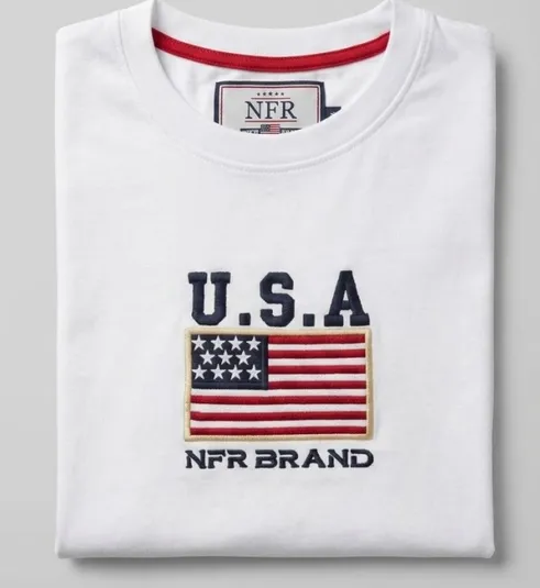 Camiseta Masculina NFR USA Branca