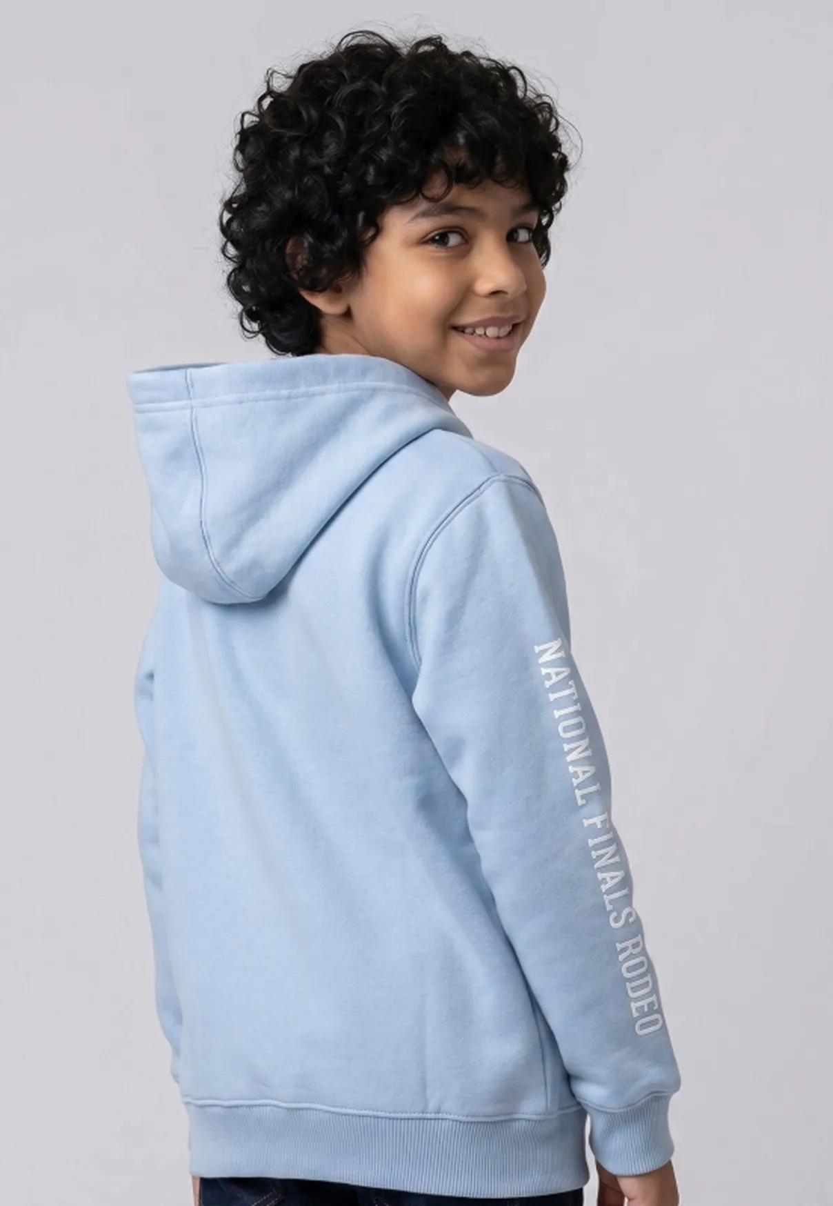 Moletom Infantil NFR American Style com Capuz – Azul Claro