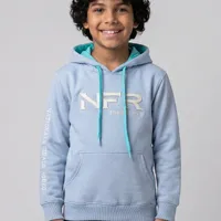 Moletom Infantil NFR American Style com Capuz – Azul Claro - imagem 1