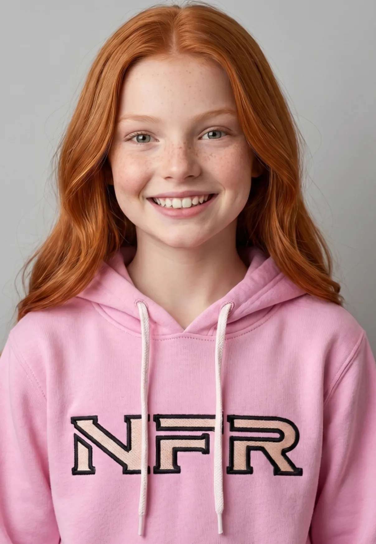 Moletom Infantil NFR com Capuz – Rosa