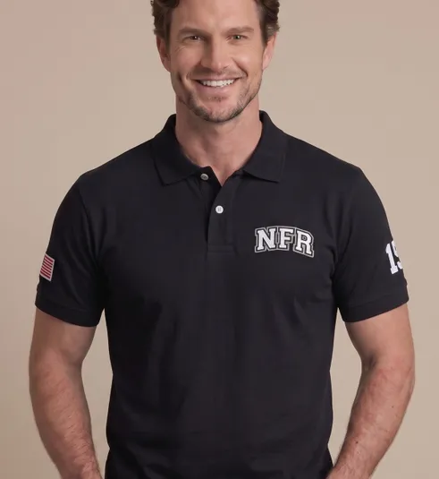 Polo Masculina NFR Heritage 15 – Preta