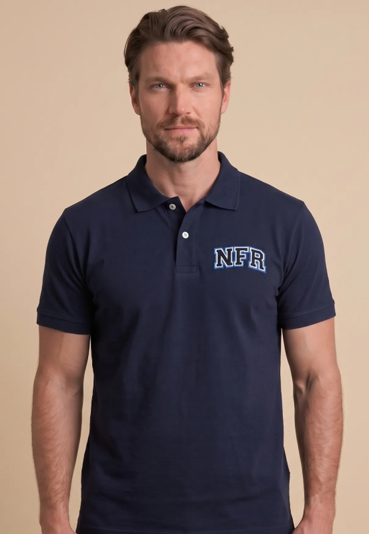 Polo Masculina NFR Classic – Azul Marinho