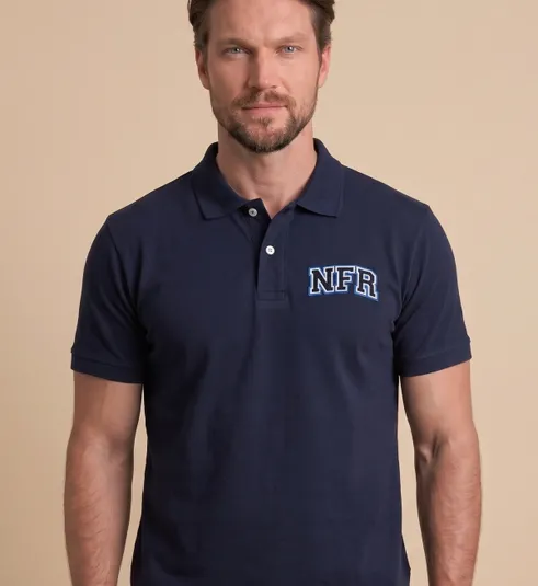 Polo Masculina NFR Classic – Azul Marinho