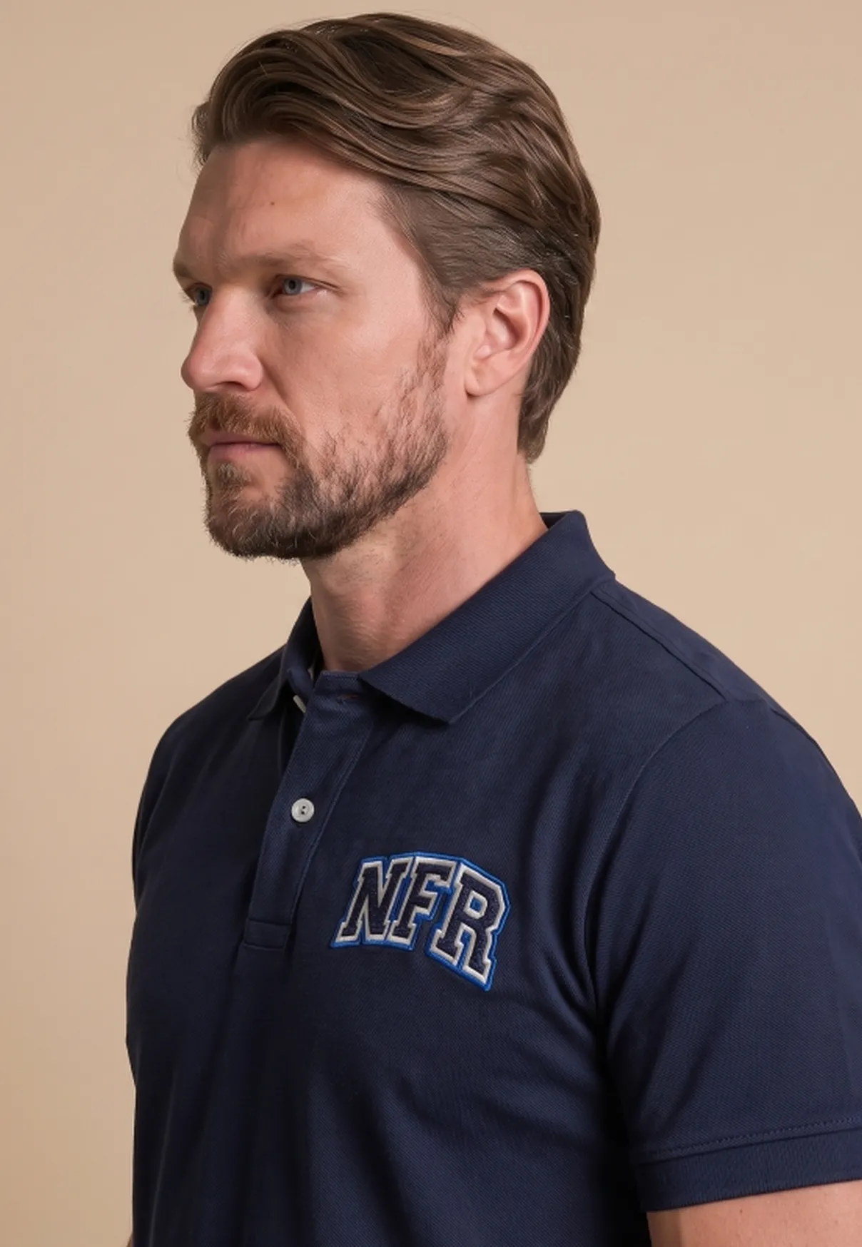 Polo Masculina NFR Classic – Azul Marinho