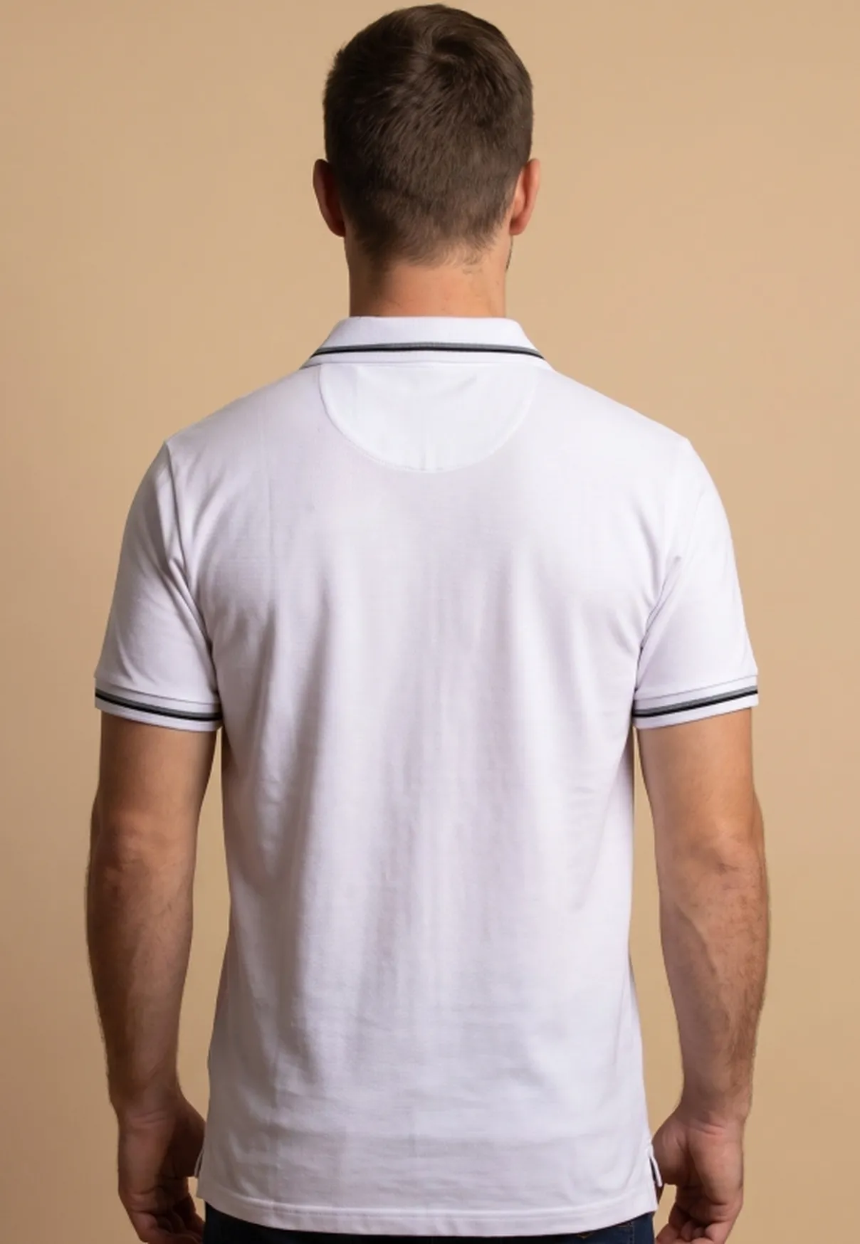 Polo Masculina NFR Classic – Branca