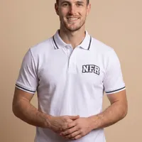 Polo Masculina NFR Classic – Branca - imagem 1