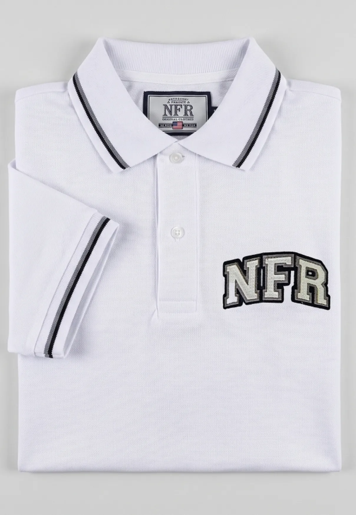 Polo Masculina NFR Classic – Branca