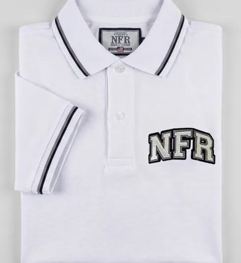 Polo Masculina NFR Classic – Branca