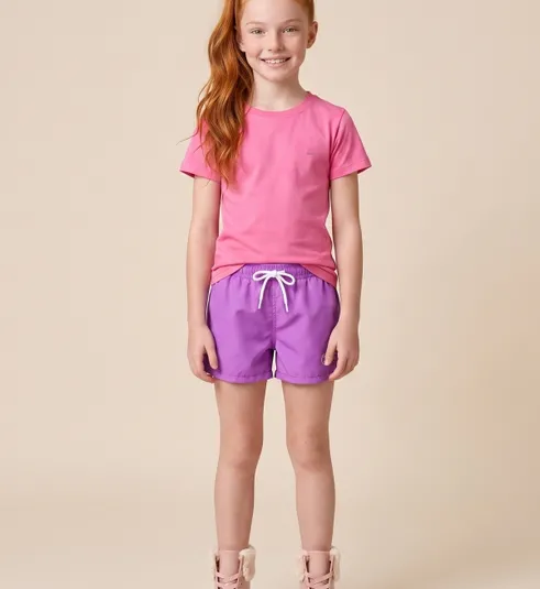 SHORT INFANTIL NFR ROSA