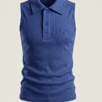 Regata Gola Polo Feminina NFR Azul - imagem 3