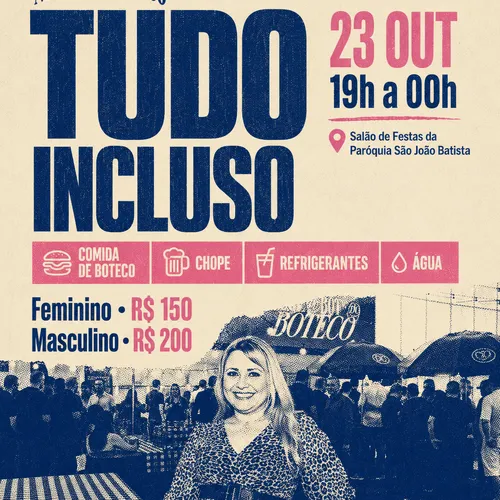 Ingresso Noite do Boteco Feminino