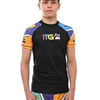 Rash Guard Infantil Colors Preta - imagem 1