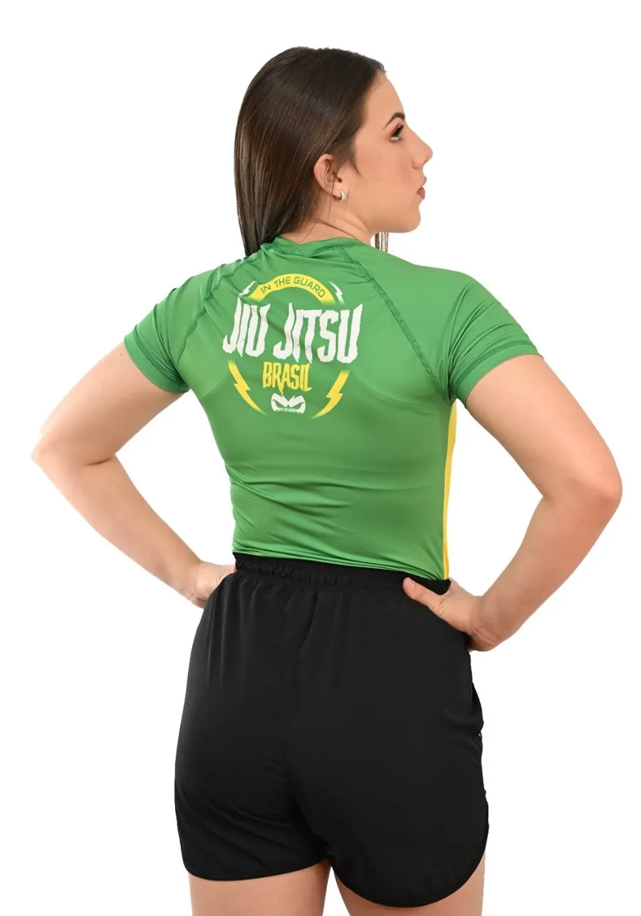 Rash Guard Feminina Seleção Amarelo