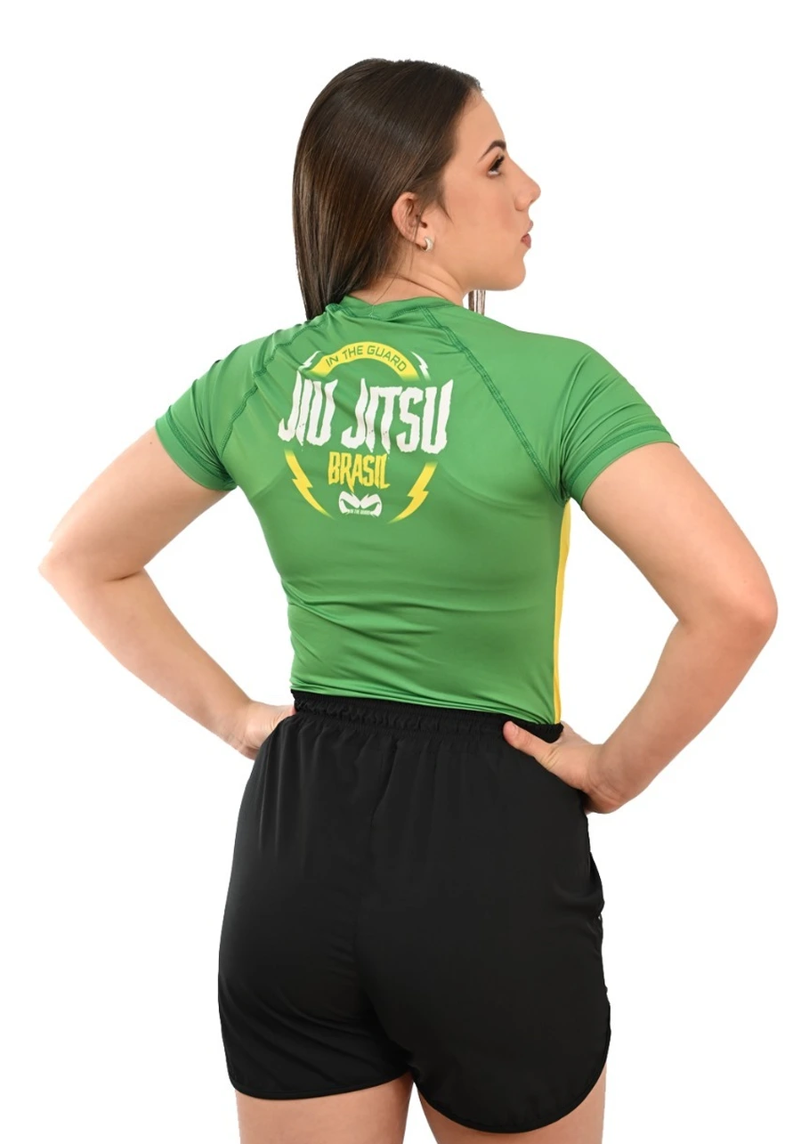 Rash Guard Feminina Seleção Amarelo