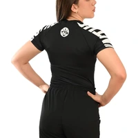 Rash Guard Feminina Cores Faixas Preta - imagem 2