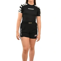 Rash Guard Feminina Cores Faixas Preta - imagem 3