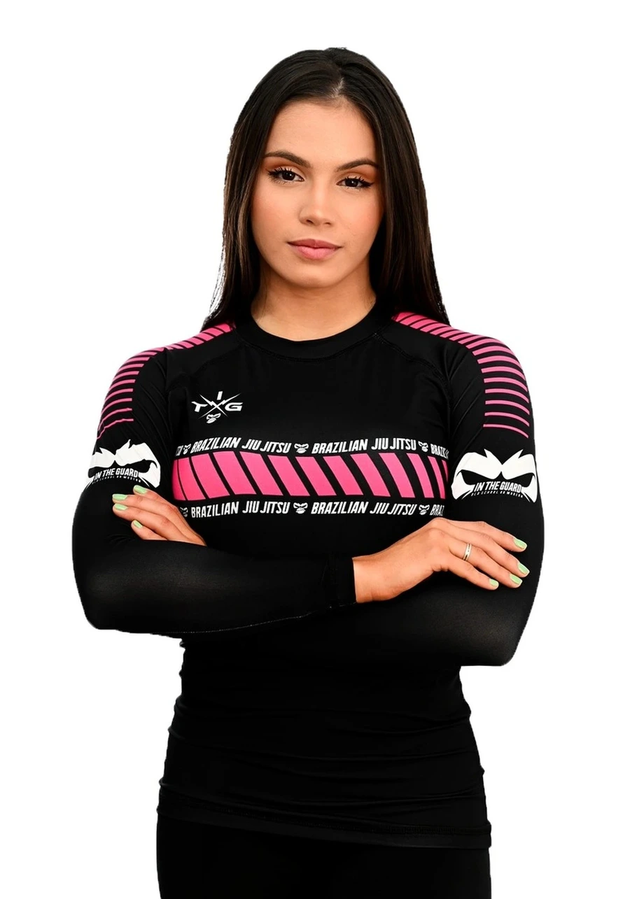 Rash Guard Feminina ITG Pink Manga Longa