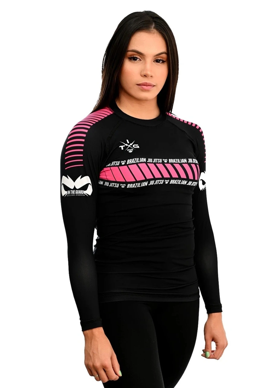 Rash Guard Feminina ITG Pink Manga Longa