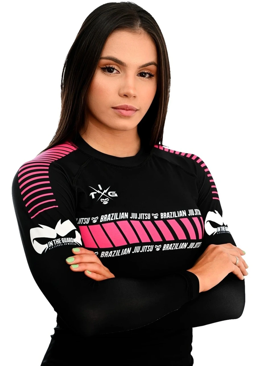 Rash Guard Feminina ITG Pink Manga Longa