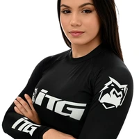 Rash Guards Feminina ITG Manga Longa Preta - imagem 2