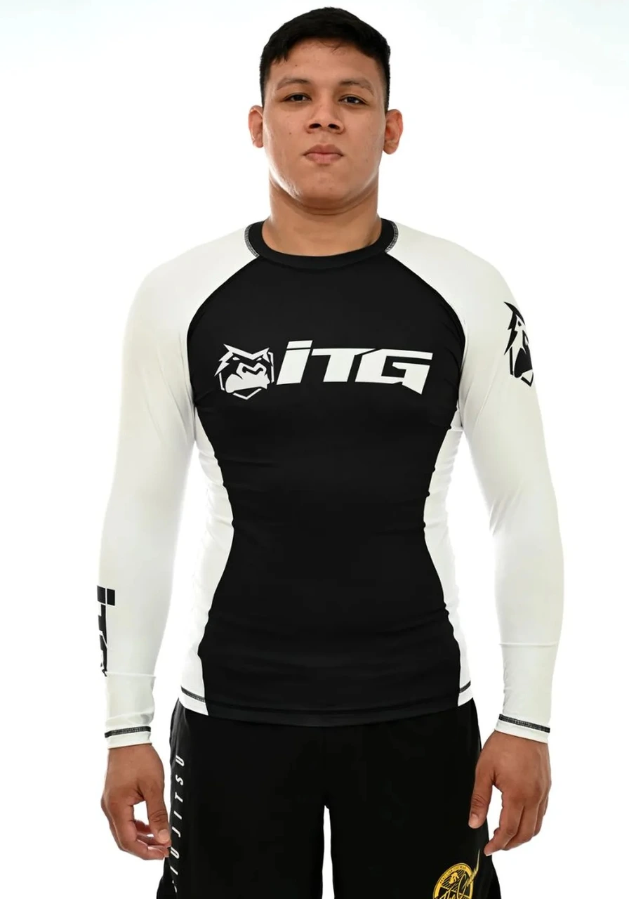 Rash Guard Masculina ITG Manga Longa Branca