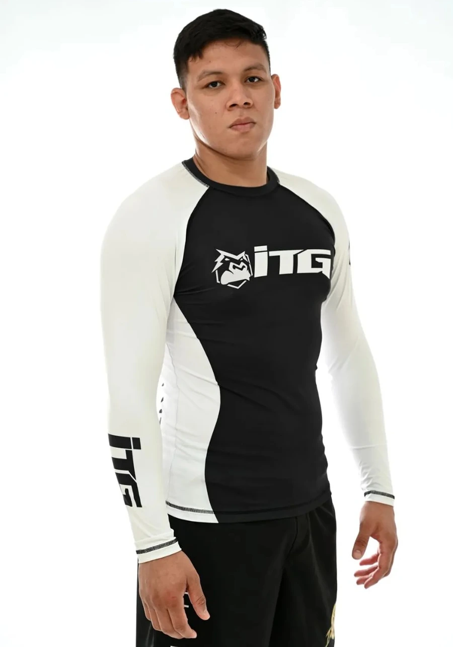 Rash Guard Masculina ITG Manga Longa Branca