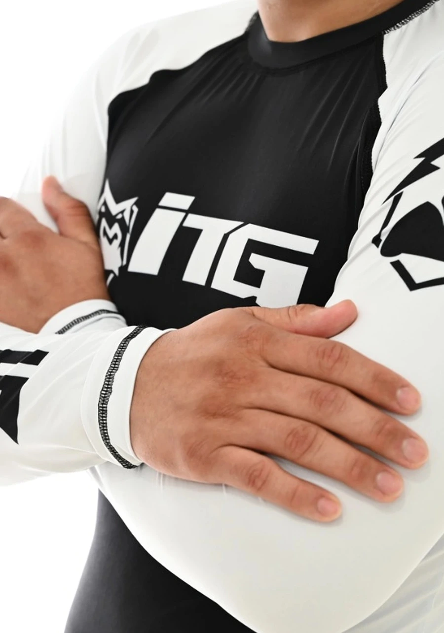 Rash Guard Masculina ITG Manga Longa Branca