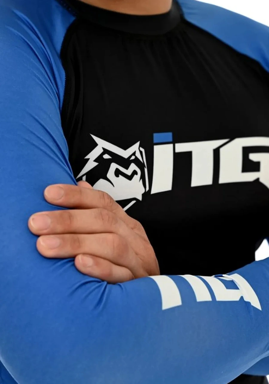 Rash Guard Masculina ITG Manga Longa Azul