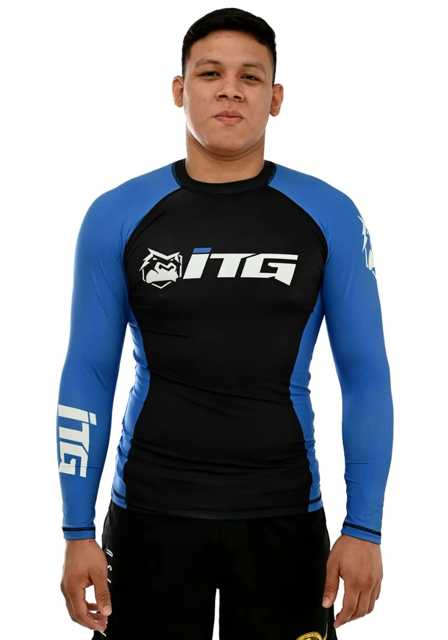 Rash Guard Masculina ITG Manga Longa Azul