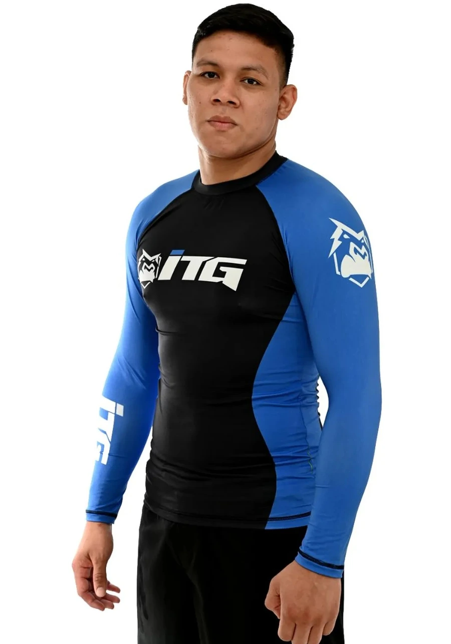 Rash Guard Masculina ITG Manga Longa Azul