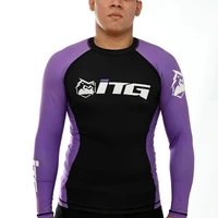 Rash Guard Masculina ITG Manga Longa Roxa - imagem 1