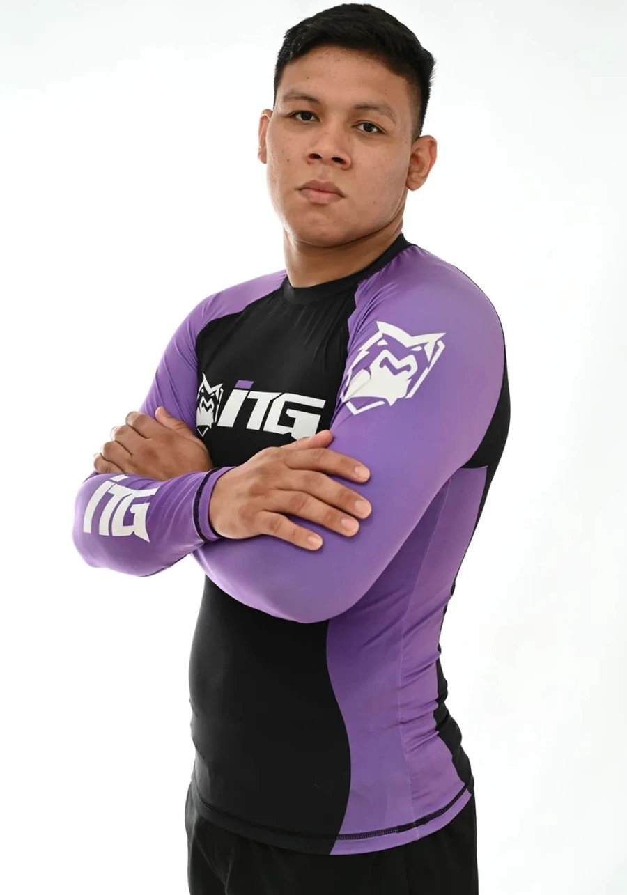 Rash Guard Masculina ITG Manga Longa Roxa