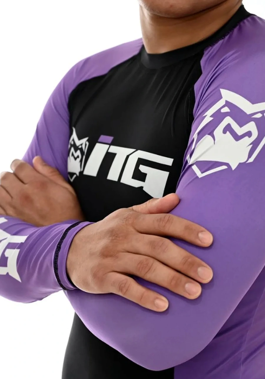 Rash Guard Masculina ITG Manga Longa Roxa