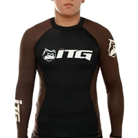 Rash Guard Masculina ITG Manga Longa Marrom - imagem 1