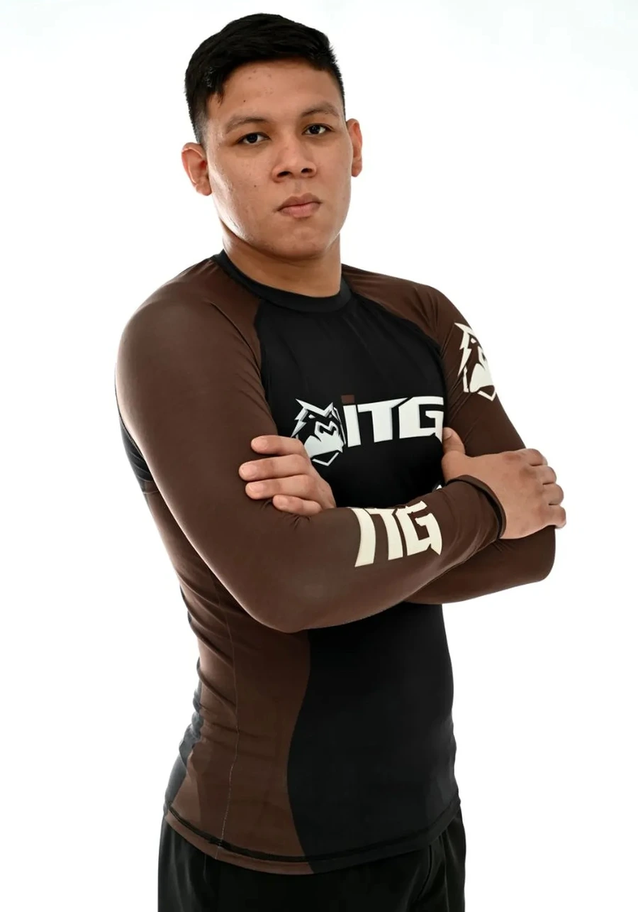 Rash Guard Masculina ITG Manga Longa Marrom